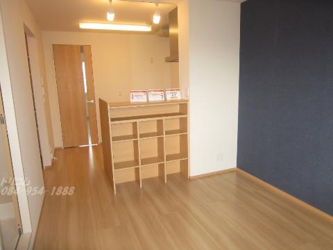 居室・リビング　対面キッチン仕様のLDK