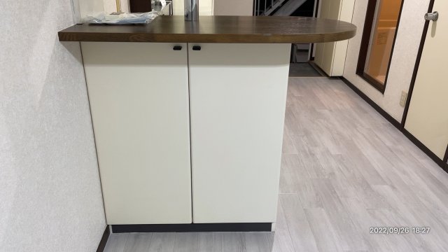 収納　カウンター下収納