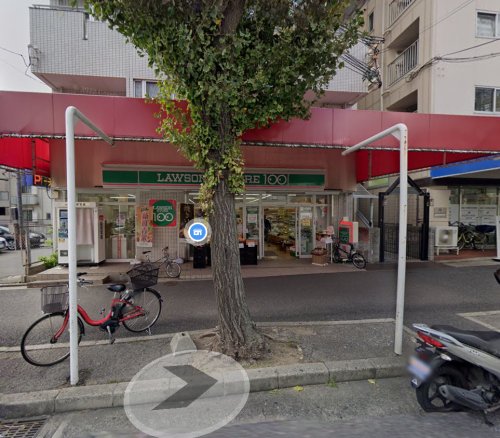コンビニ　ローソンストア100 LS神戸御影店（コンビニ）まで107m