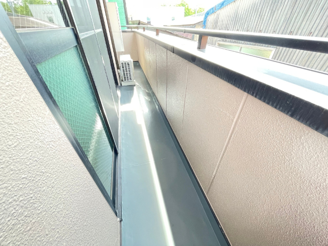 バルコニー　南向きのベランダです