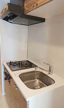 キッチン　★2口コンロ、グリル付きシステムキッチン★