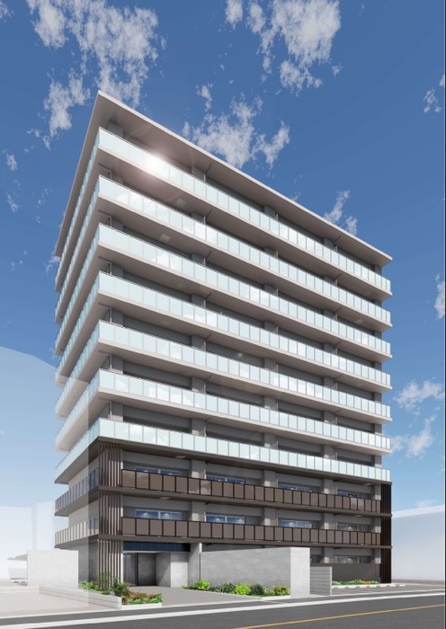 建物外観　建築中