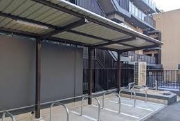 駐車場　駐輪場です