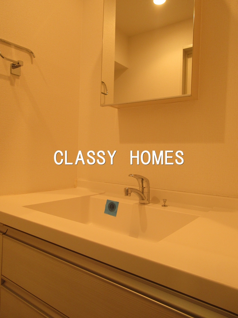 洗面設備　2010年竣工 プレミアムキューブ三田：洗面所