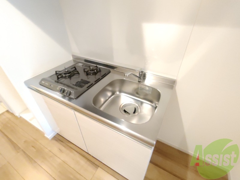 キッチン　キッチンはガスなので火加減の調整がしやすそうです。