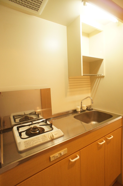 キッチン　１口ガスコンロ設置済！お引越し後すぐにお料理できます！
