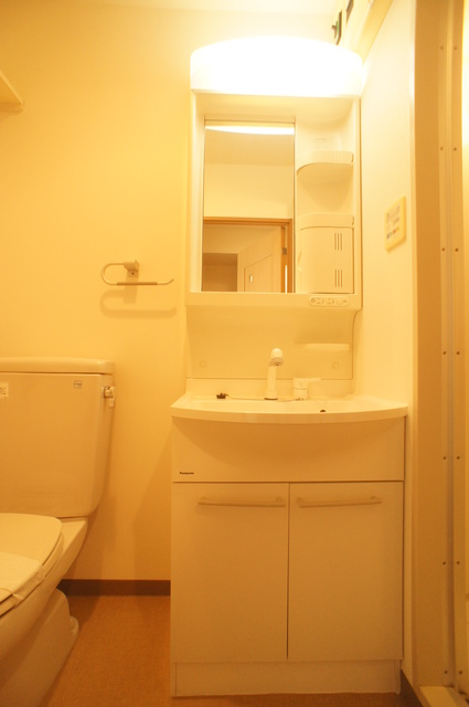 洗面設備　朝の忙しい時間帯にとても便利！収納豊富な独立洗面台完備♪