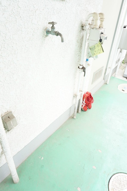 その他　洗濯機置場が室外にあるのでお部屋を広々お使いいただけます。