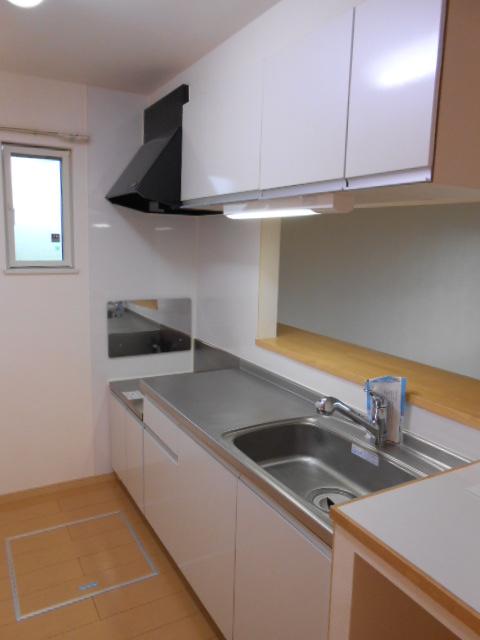 キッチン　対面（カウンター）キッチン・ガスコンロ（２口）対応