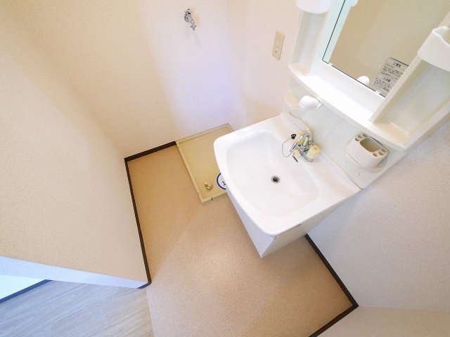 洗面設備　広い洗面スペース