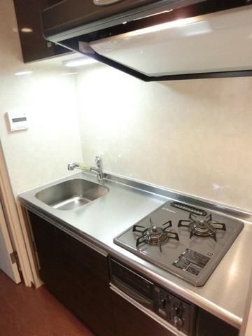 キッチン　★2口ガスコンログリル付き★