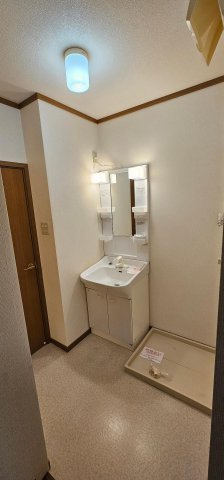 洗面設備　室内洗濯機置き場には洗濯乾燥機も設置可能です！