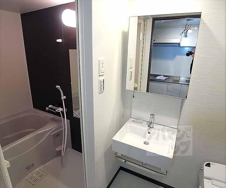 洗面設備　建築中