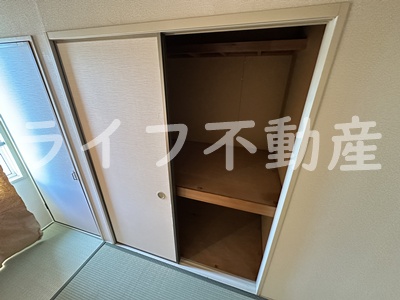 収納　収納のためのスペースです
