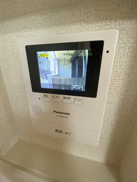 セキュリティ　来訪者の確認が出来ます。