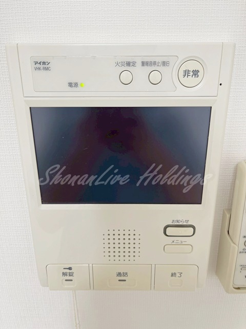 セキュリティ　モニター付きインターホンでセキュリティ安心♪