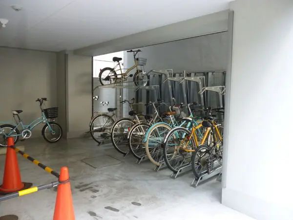駐車場　駐輪場です