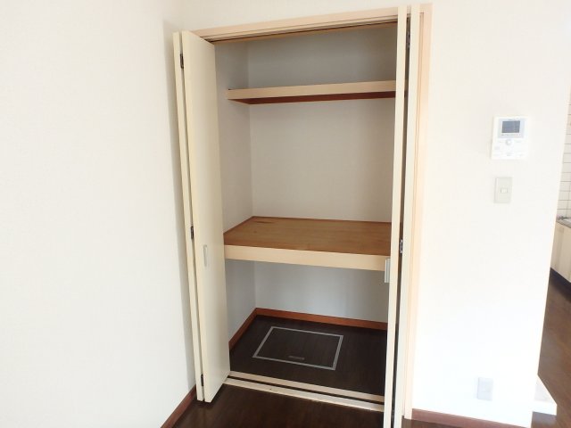 収納　奥行のある押入れタイプの収納スペース