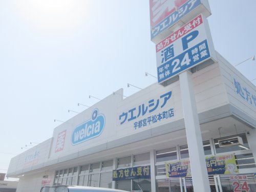 ドラックストア　ウエルシア宇都宮平松本町店（ドラッグストア）まで389m