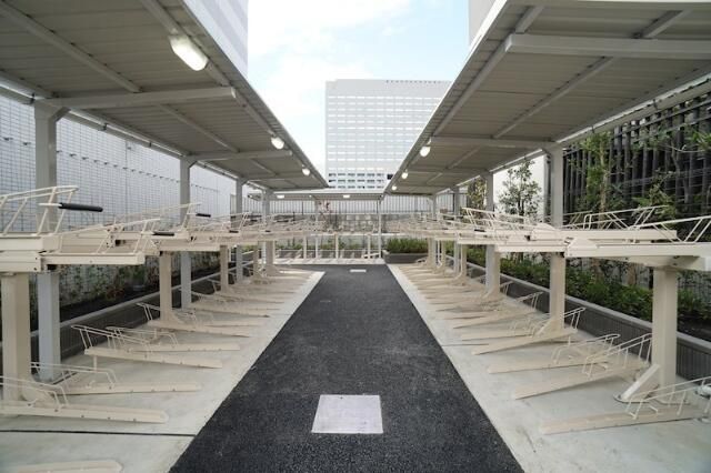 駐車場　駐輪場です。
