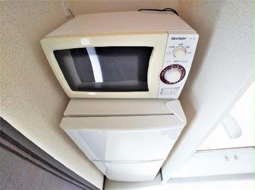 その他設備　電子レンジと冷蔵庫