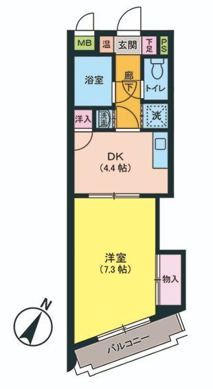 キトミ壱番館の間取り写真