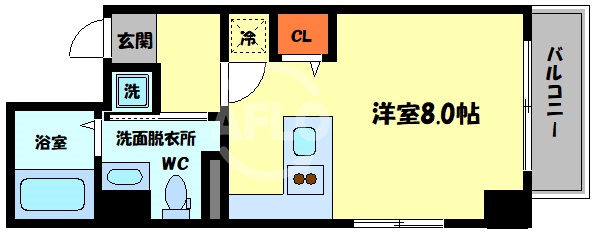 クレアツィオーネ上本町の間取り写真