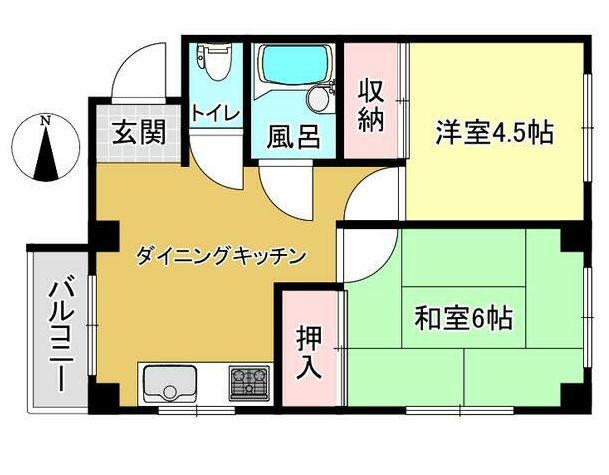 ハイツ小板橋の間取り写真
