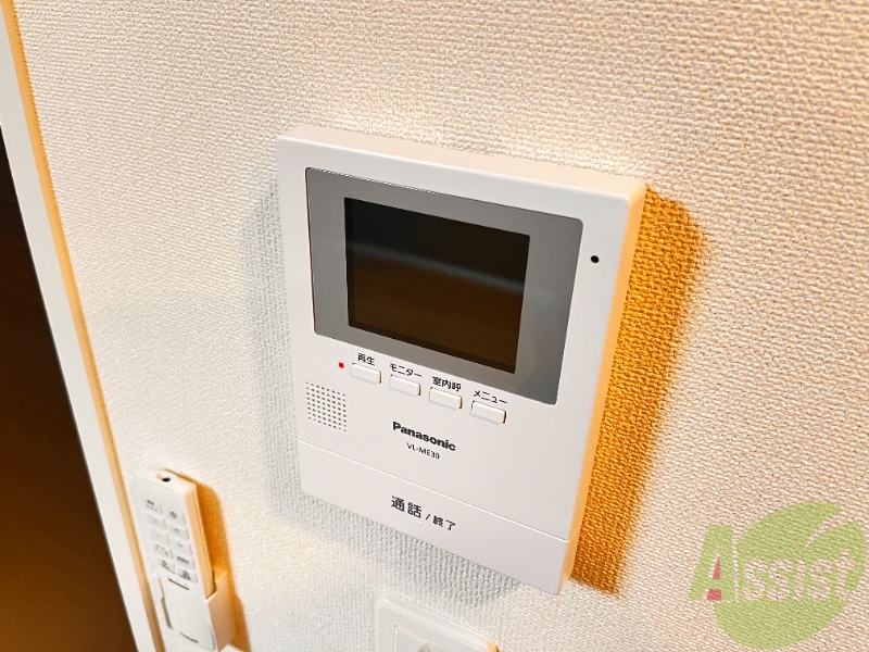 セキュリティ　防犯面にも嬉しいモニター付きインターホン