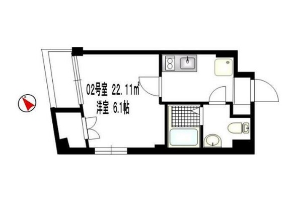 b’CASA蒲田の間取り写真