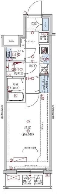 レグジー清澄白河の間取り写真