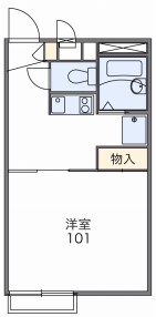 ＪＲ宇野線 備前西市駅 徒歩20分 2階建 築26年の間取り写真