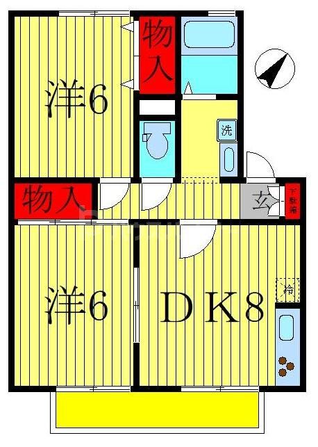 クレージュIIIの間取り写真