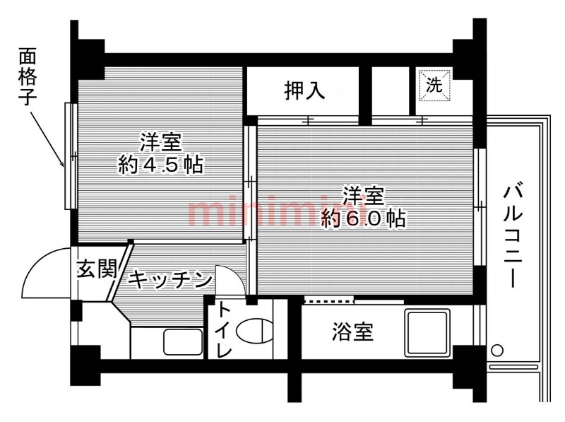 ビレッジハウス西町の間取り写真