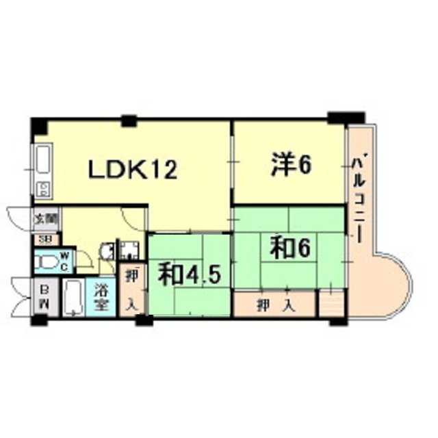 東朋第一マンションの間取り写真