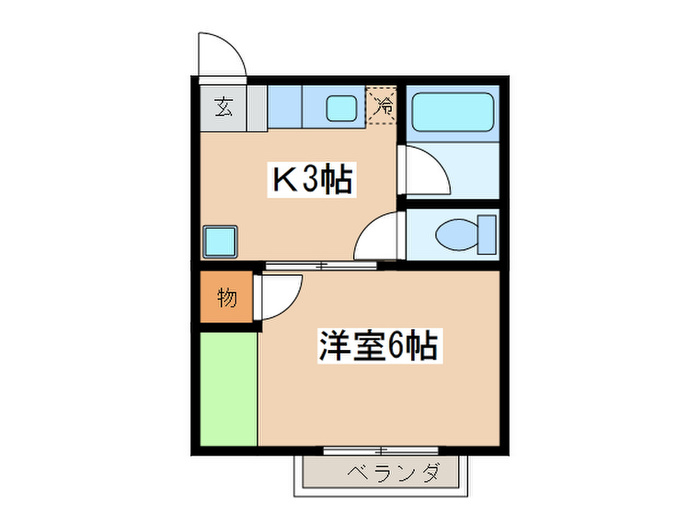 平成ハイツ11号棟の間取り写真