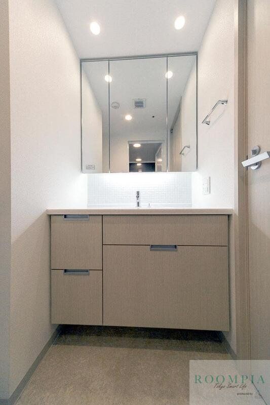 洗面設備　※同タイプの別のお部屋です。