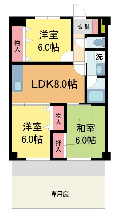 リベラ西芦屋の間取り写真