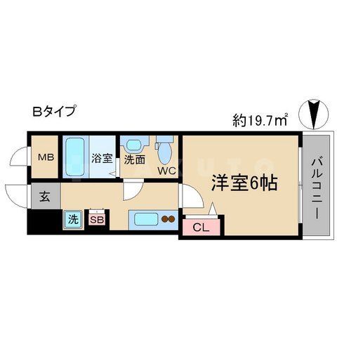 SERENiTE北浜の間取り写真