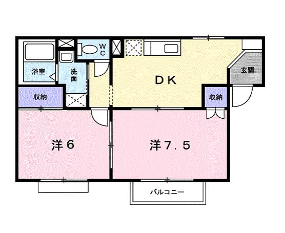 サニーセトル鎌田の間取り