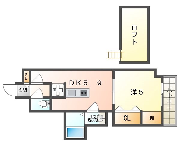 アヴェーレ京阪本通の間取り