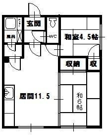 中垣マンションの間取り