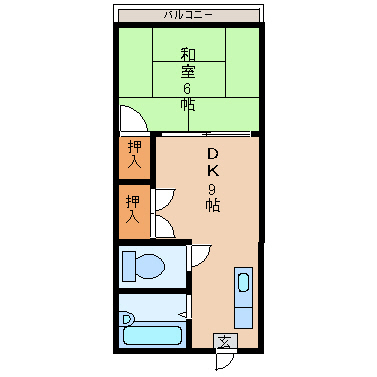 コーポ西山の間取り