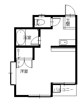 長崎市西北町のアパートの間取り