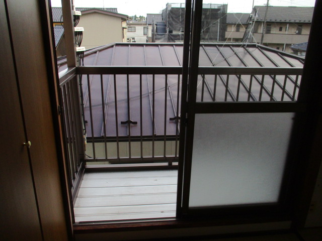 バルコニー　南向きですので、天気が良ければ外干しもできますね。