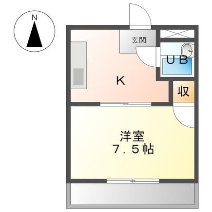 名古屋市守山区天子田のマンションの間取り