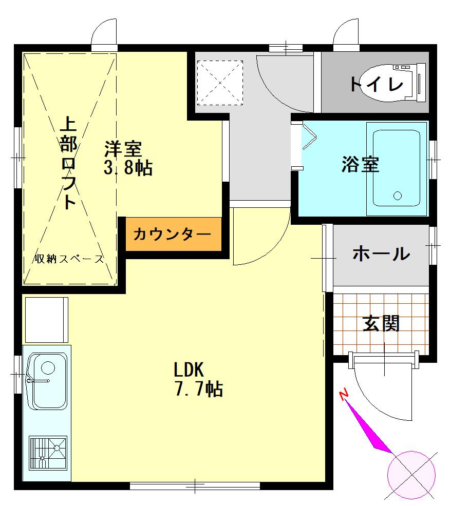 龍ケ崎市寺後住宅の間取り写真
