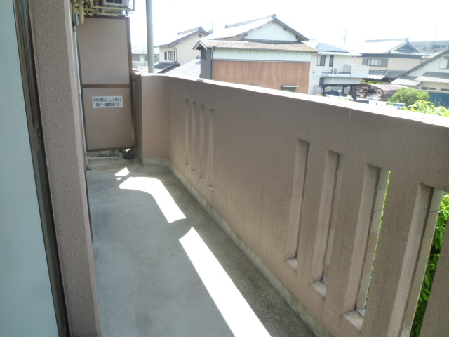 バルコニー　洗濯物もたっぷり干せます！