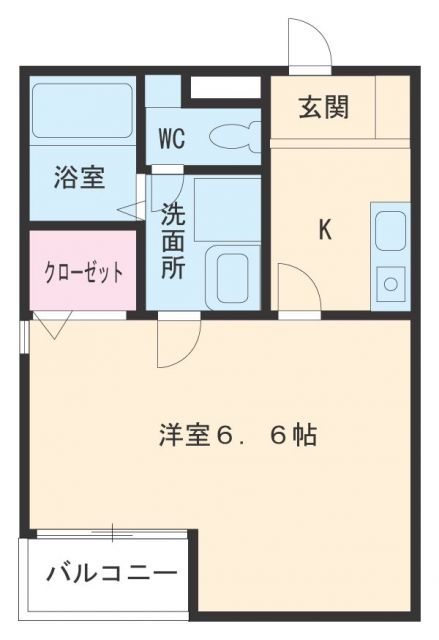 愛知県名古屋市中村区並木２（アパート）の賃貸物件の間取り