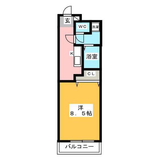 ドミール二日市の間取り